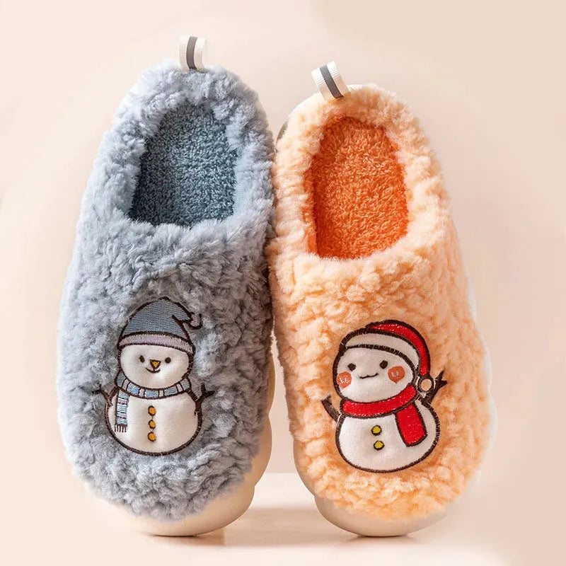 Cute Snowman Slippers Winter - Bellarte Enchanté Cute Snowman Slippers Winter